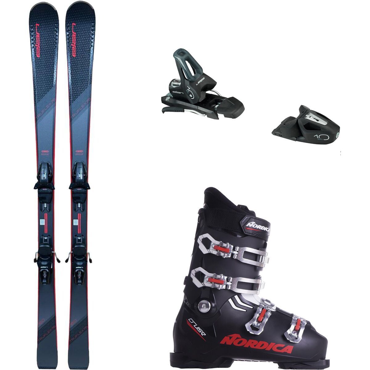 Image of Defiance Truflex Ls Ski + El 10.0 GW Shift + The Cruise Boot Black/Red, Black, Black/Red, 176cm, 85mm, 25.5