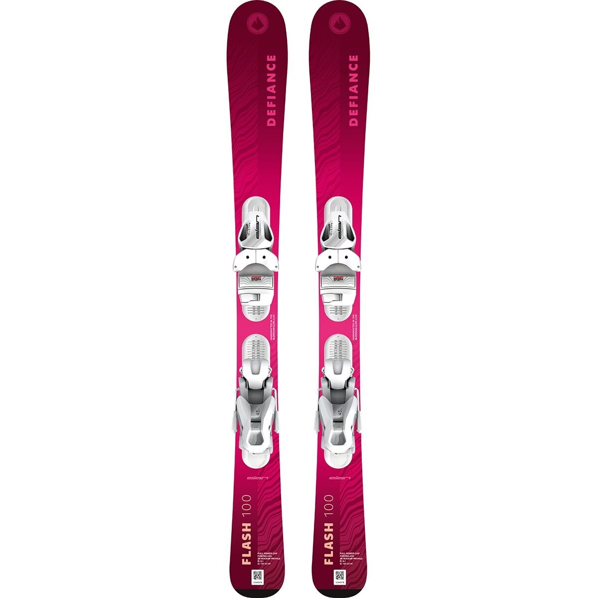 Image of Defiance Flash Jrs Ski + EL 4.5 Gripwalk Binding - 2027 Pink, 100cm