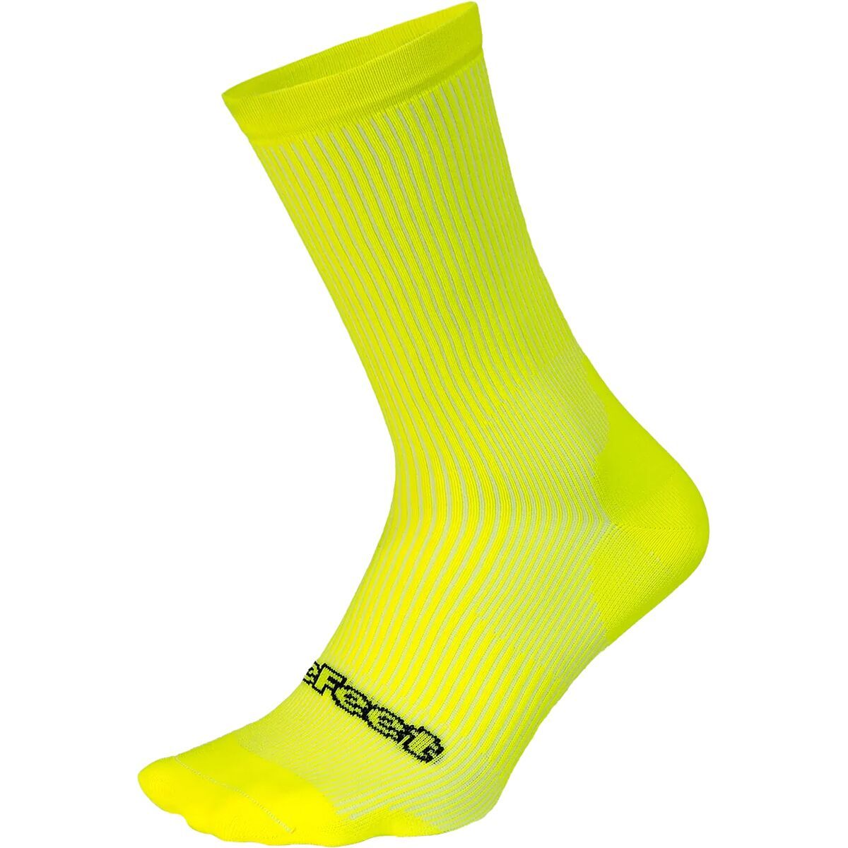 Image of DeFeet Evo Classique 6in Sock Hi-Vis Yellow, S