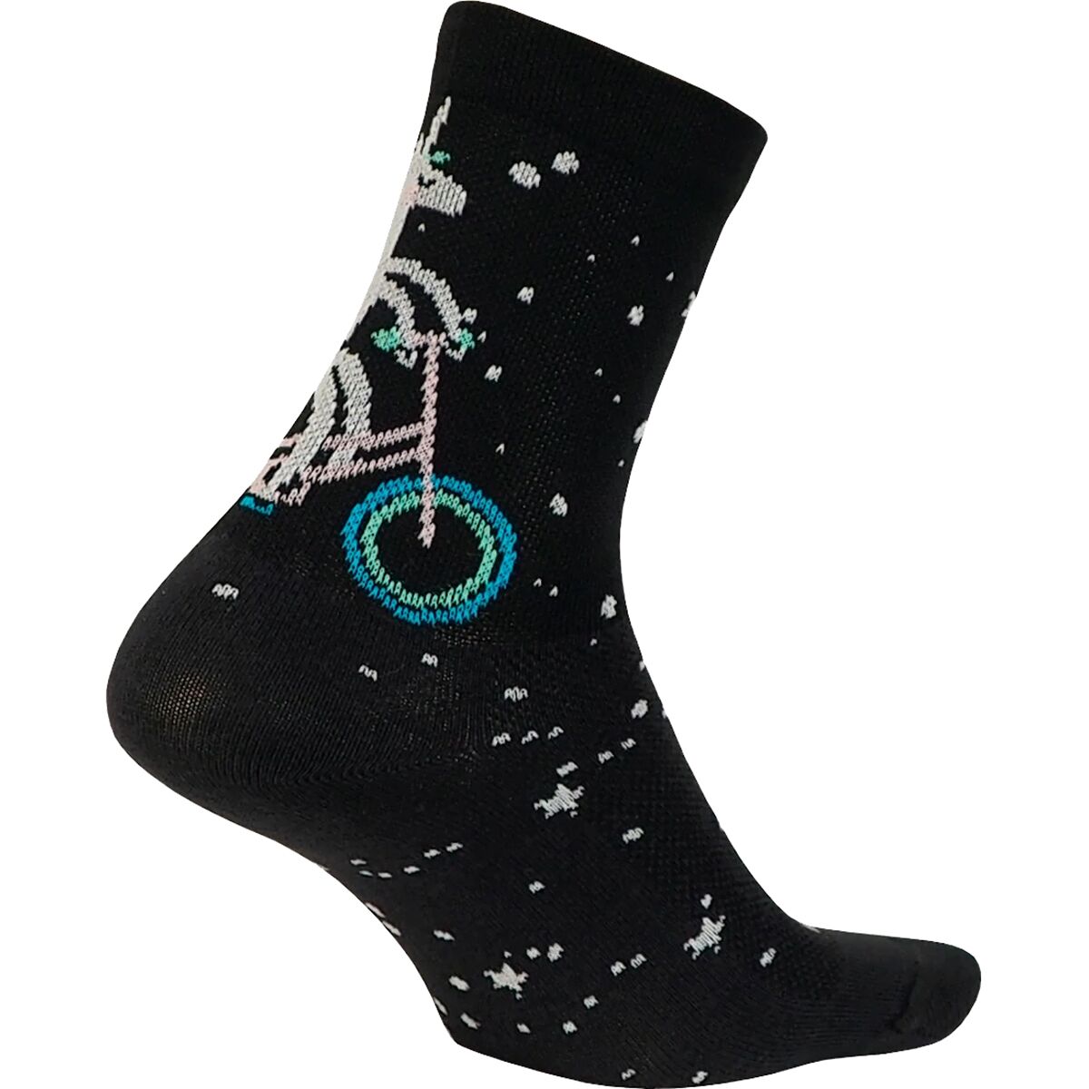 DeFeet DeFeet Aireator 4in Sock - Women's Unicorn/Black/White, M