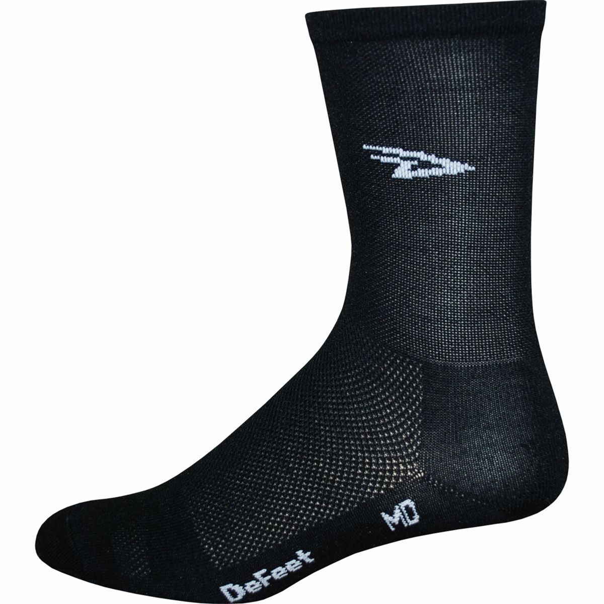 Image of DeFeet Aireator 5in Sock D-Logo Black, M