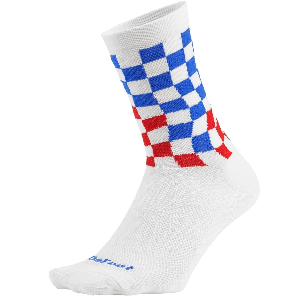 Image of DeFeet Aireator 6in Sock Checkered Past/White, M