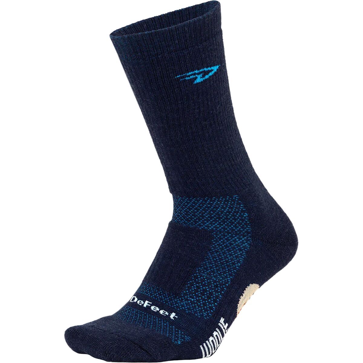 Image of DeFeet Woolie Boolie 6in Sock Navy/Process Blue, S