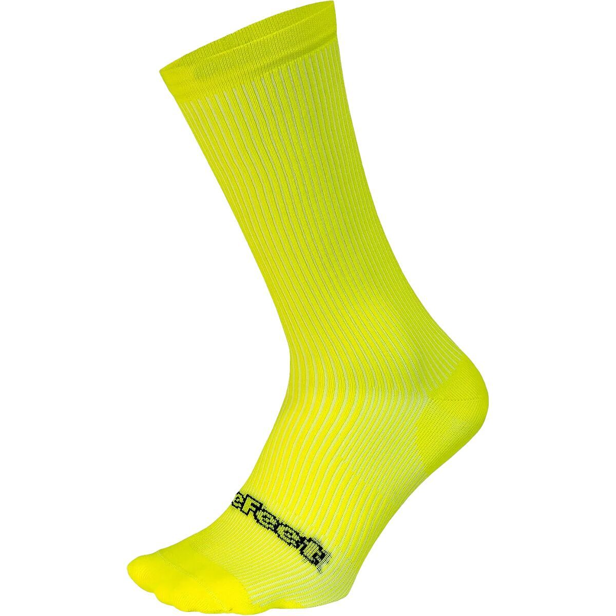 Image of DeFeet Evo 8in Disruptor Sock Neon Yellow, S