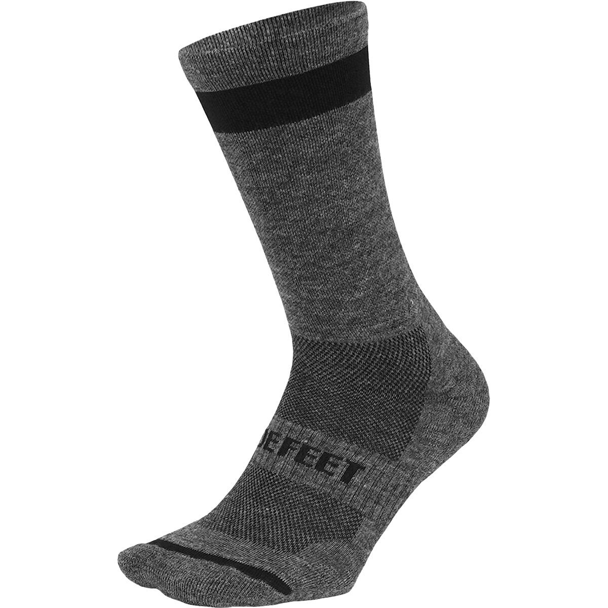 Image of DeFeet Cush Wool Blend 7in Sock Gravel Grey, S