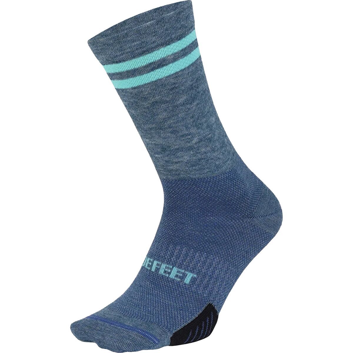 Image of DeFeet Cyclismo Wool Blend 6in Sock Sapphire/Neptune, M