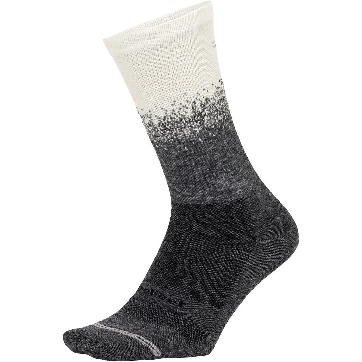 Image of DeFeet Wooleator Pro 6in Sock Gravel Grey/Natural, S