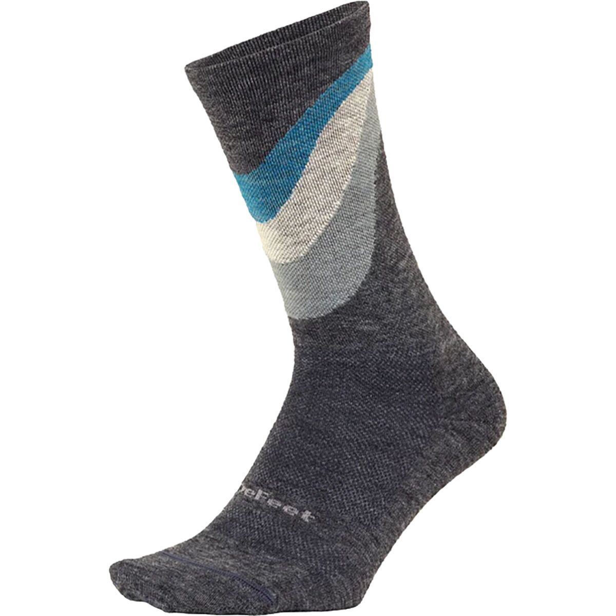 Image of DeFeet Wooleator Pro 6in Sock Gravel Grey/Petrol, XL