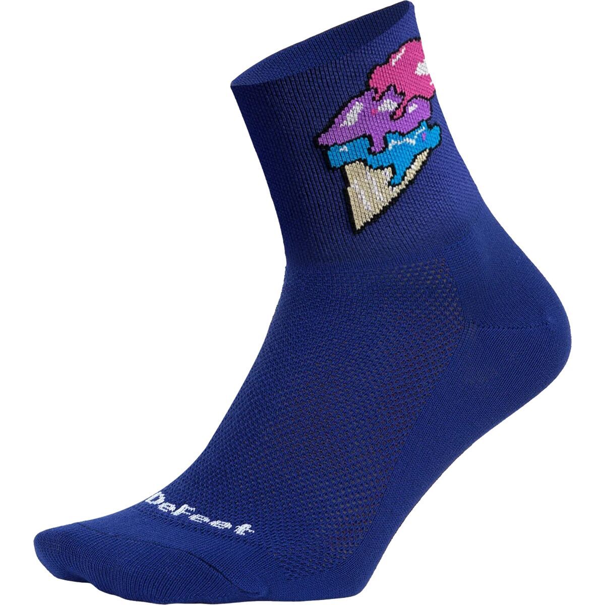 Image of DeFeet Aireator 3in Ice Cream Sock Light Navy, M