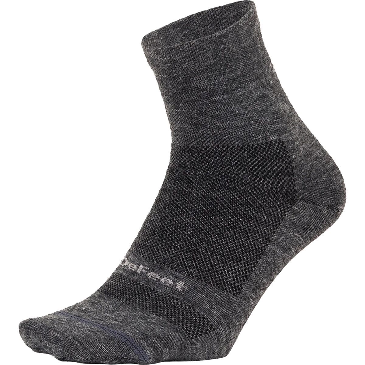 Image of DeFeet Wooleator Pro 3in D-Logo Sock Gravel Grey, M