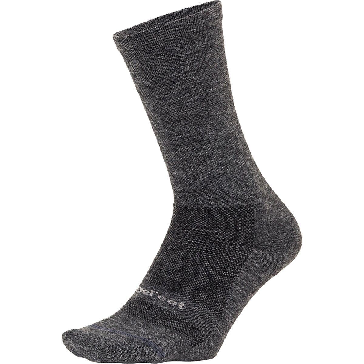 Image of DeFeet Wooleator Pro 6in D-Logo Sock Gravel Grey, S