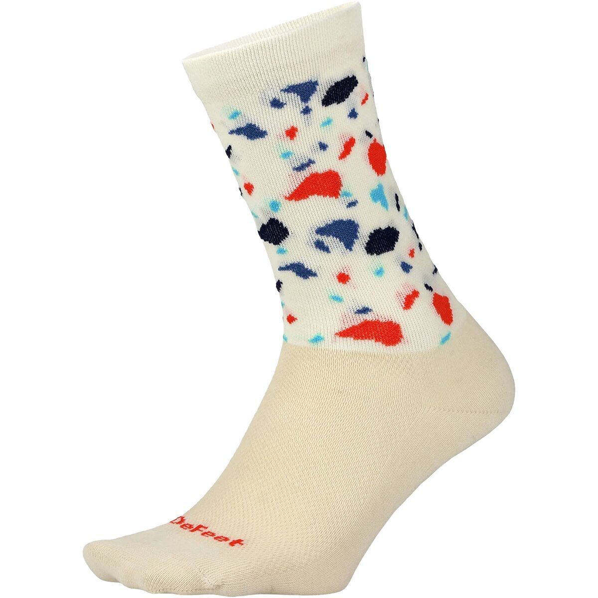 Image of DeFeet Wooleator 6in Sock Terrazzo Natural, L