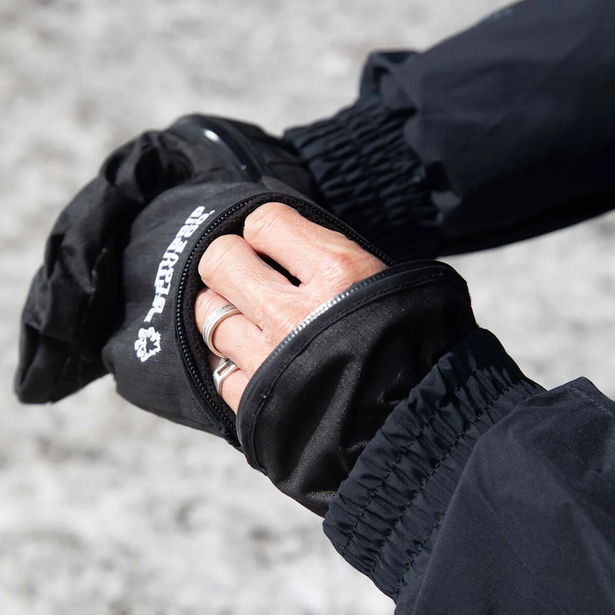 スキー・スノーボードアクセサリー DEATHGRIP Ghoul MITTEN Leather L black Deathgrip Glove Co. Ghoul Mitten - Accessories