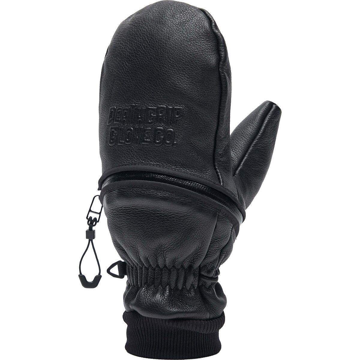 Image of Deathgrip Glove Co. Ghoul Leather Mitten Black, L
