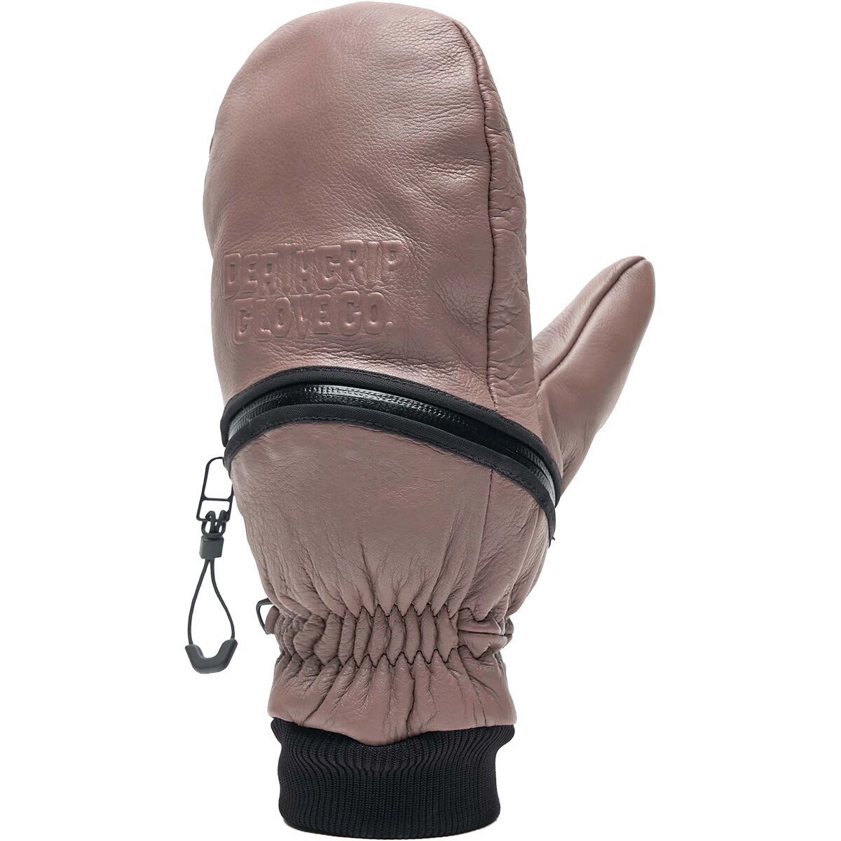 Image of Deathgrip Glove Co. Ghoul Leather Mitten Rose, XS