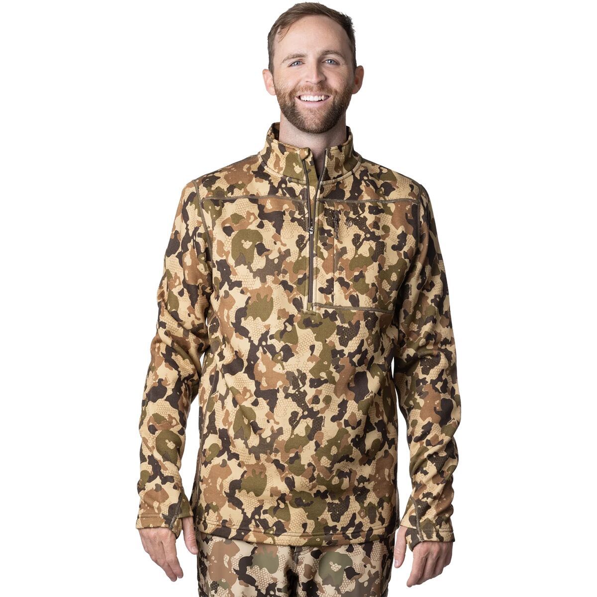 Duck Camp Barnburner 1/4-Zip Top - Men's Wetland, XL