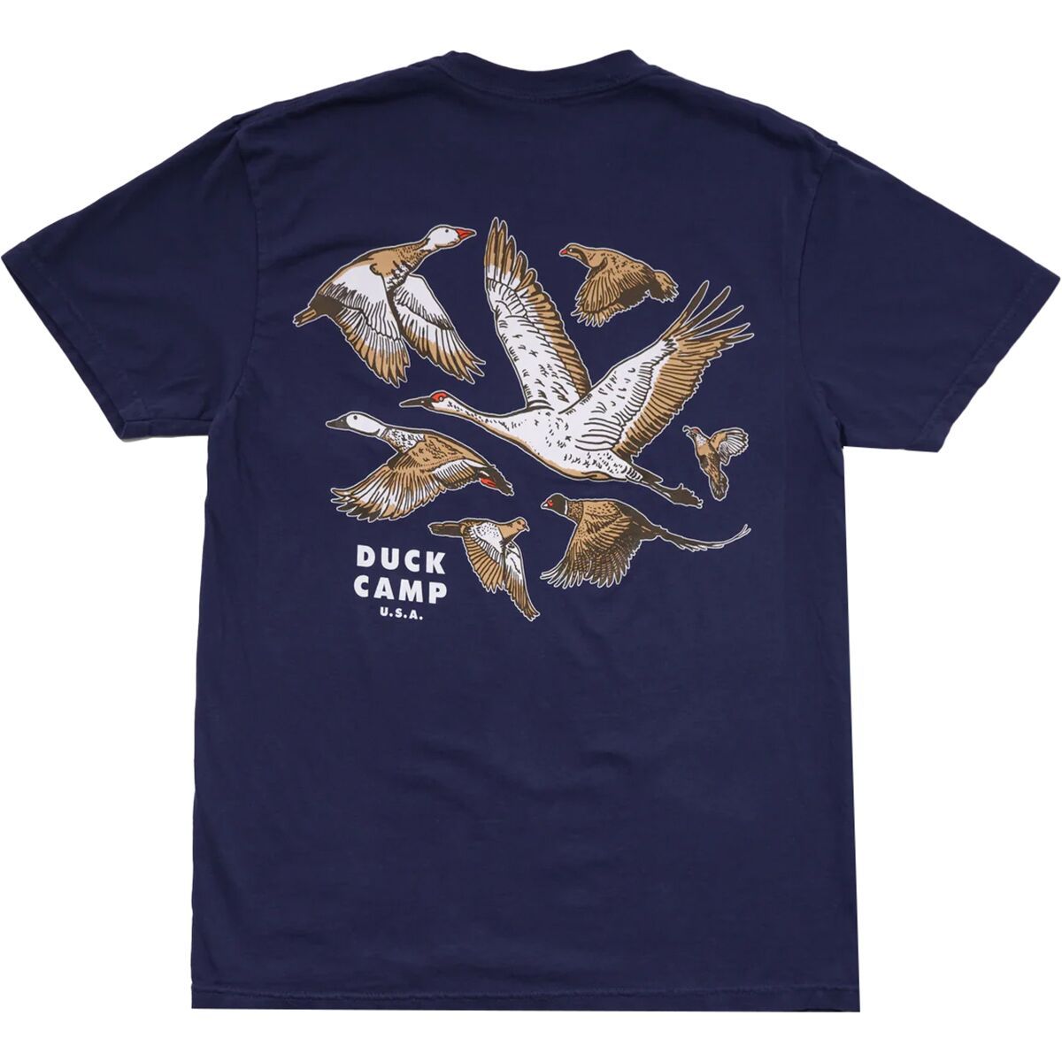 Duck Camp Birds of a Feather Graphic T-Shirt - Men's Faded Navy, M