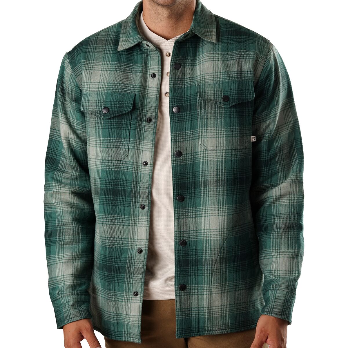 Image of Duck Camp Campfire Shacket - Men's Pine Ombre, XXL