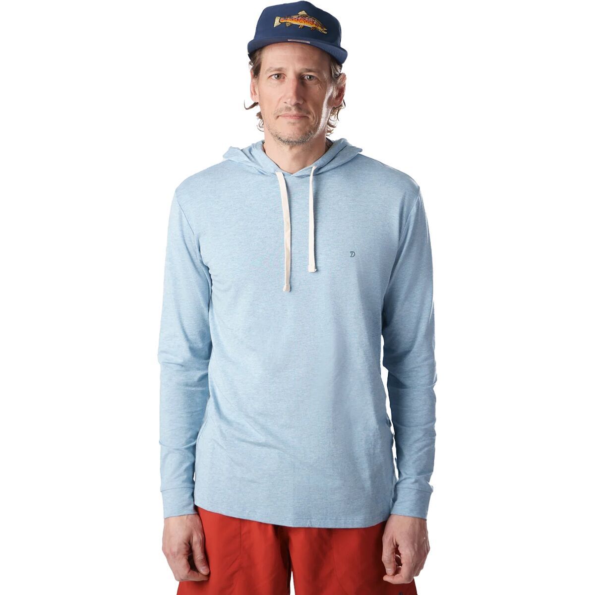 Duck Camp Original Hoodie - Men's Heathered Belize Blue, XXL