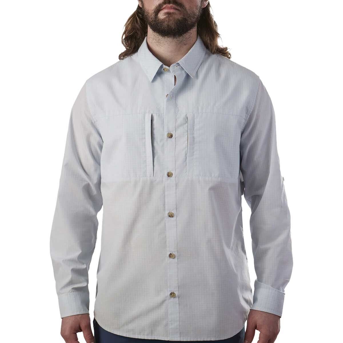Duck Camp Helm Long-Sleeve Shirt - Men's Clear Skies Grid, 3XL