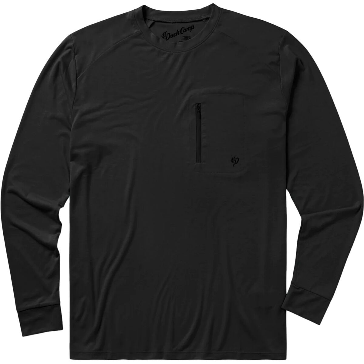 Image of Duck Camp Lightweight Bamboo Crew - Men's Black, S
