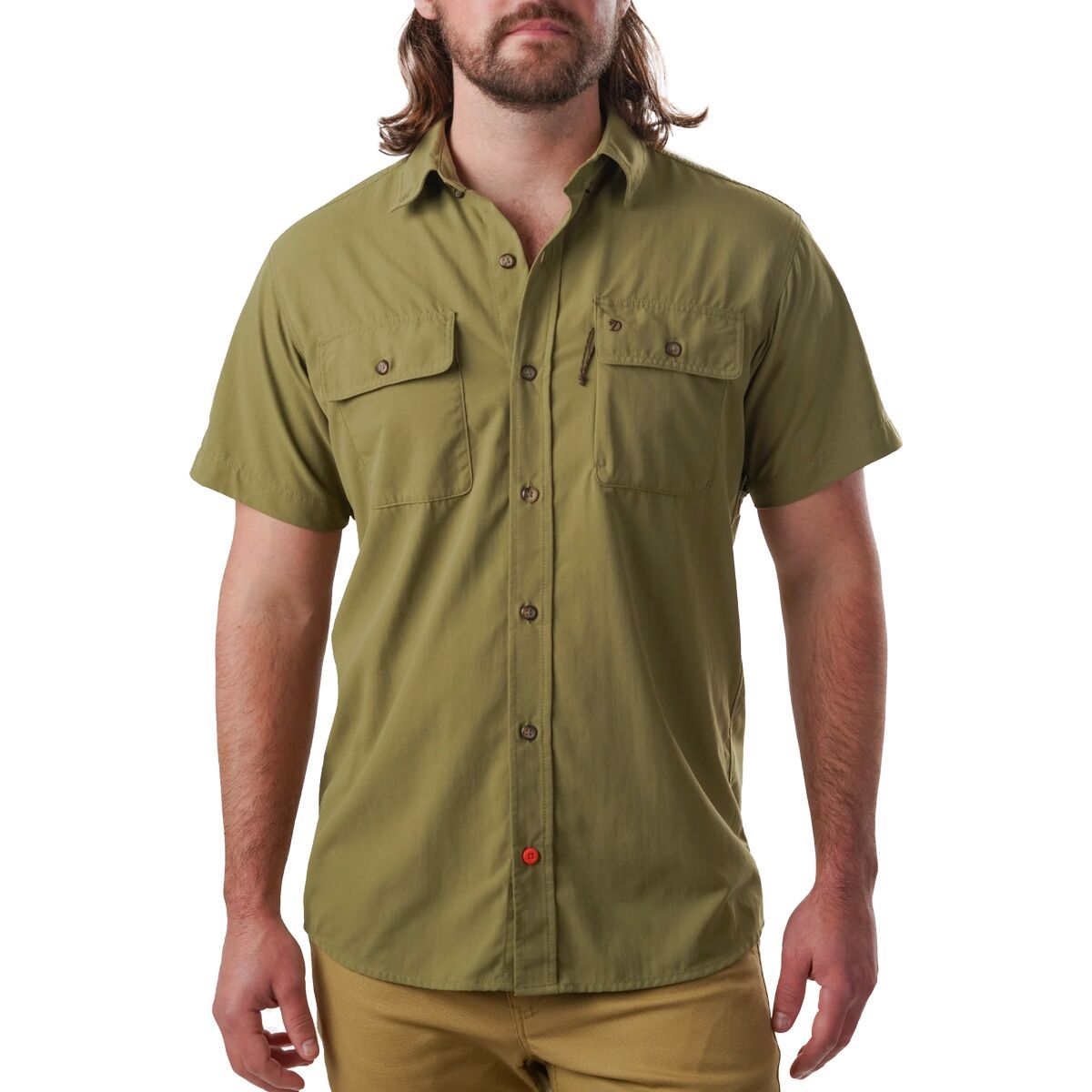 Duck Camp Lightweight Hunting Short-Sleeve Shirt - Men's Military Green, XXL