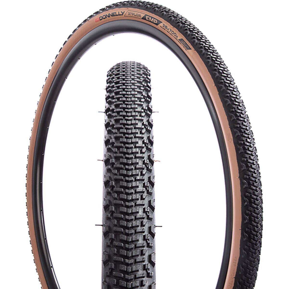 Image of Donnelly EMP Tubeless Tire Black/Tan, 700x38