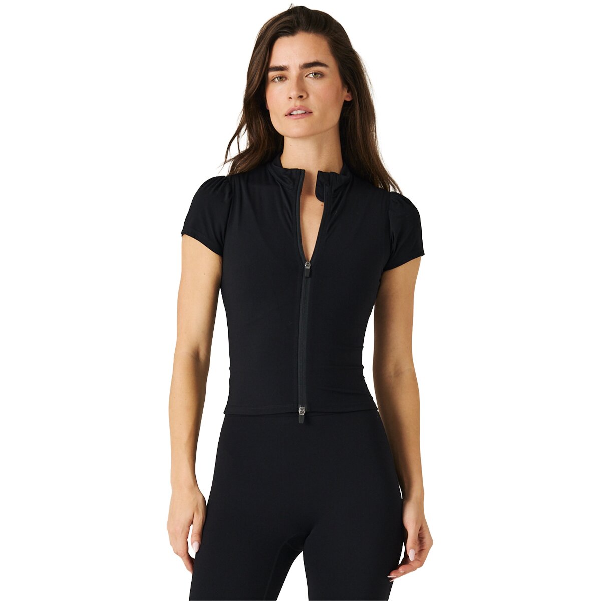 Image of Daughter Lessons Contour Cap Sleeve Jacket - Women's Black, M