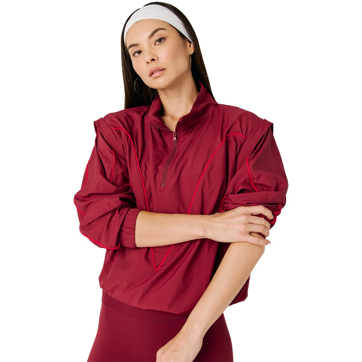 Image of Daughter Lessons Convertible Windbreaker - Women's Cabernet, M