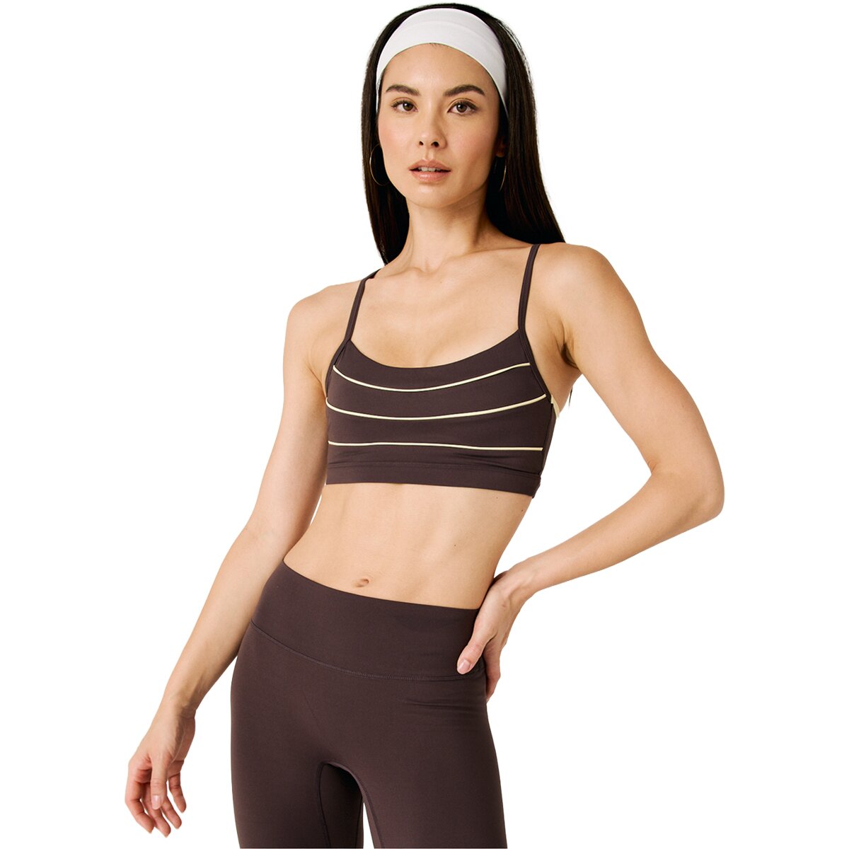 Image of Daughter Lessons Core Sports Bra 2.0 with Pipping - Women's Shale, XL