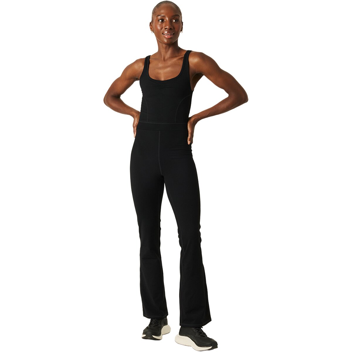 Image of Daughter Lessons Endurance Flare Jumpsuit - Women's Black, L