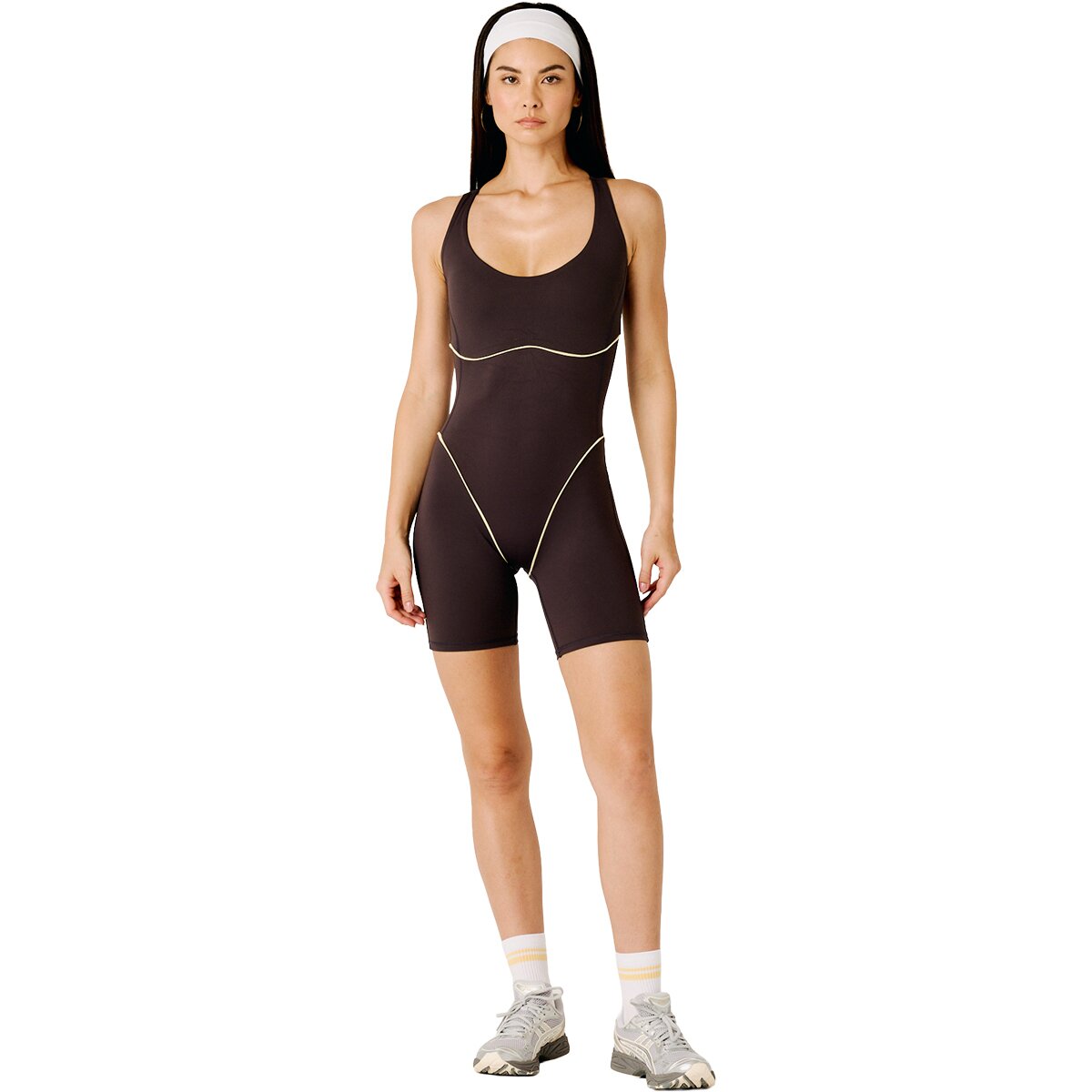 Image of Daughter Lessons Not Your Mother's Short Jumpsuit - Women's Shale, M