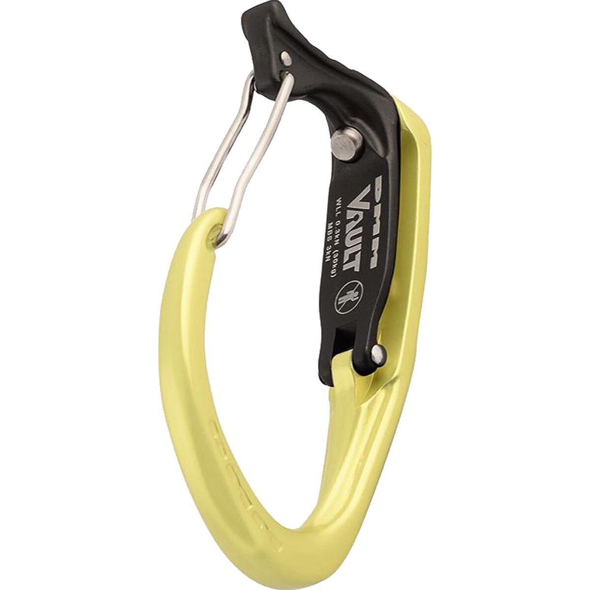 Image of DMM Vault Wiregate Carabiner Lime, One Size