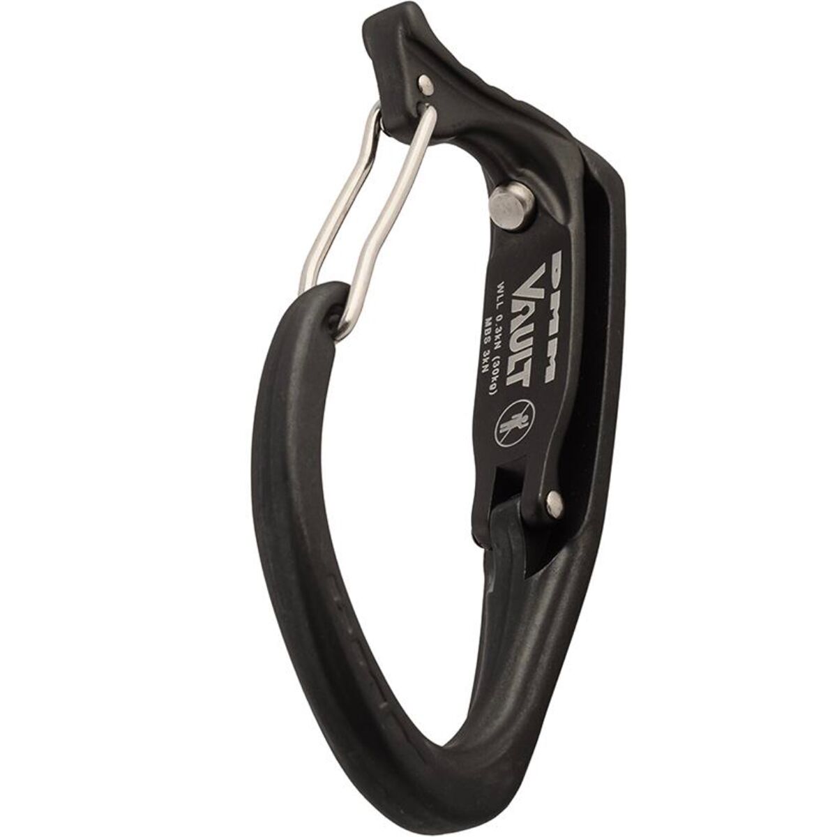 Image of DMM Vault Wiregate Carabiner Matte Grey, One Size
