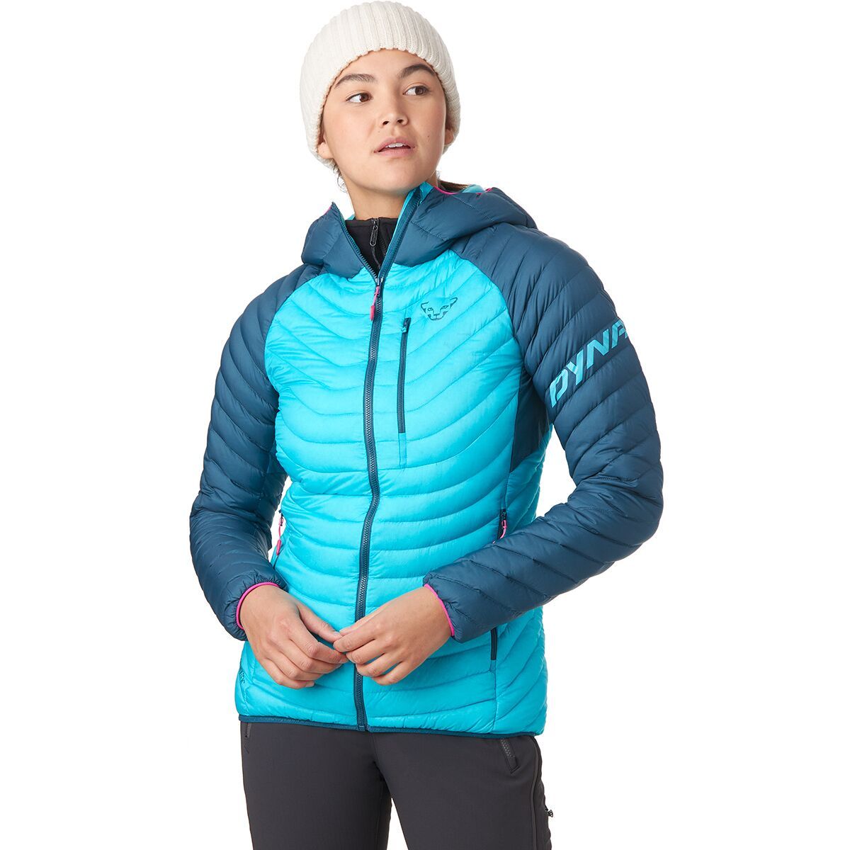Dynafit Radical Hooded Down Jacket - Women's Petrol/8210, XL