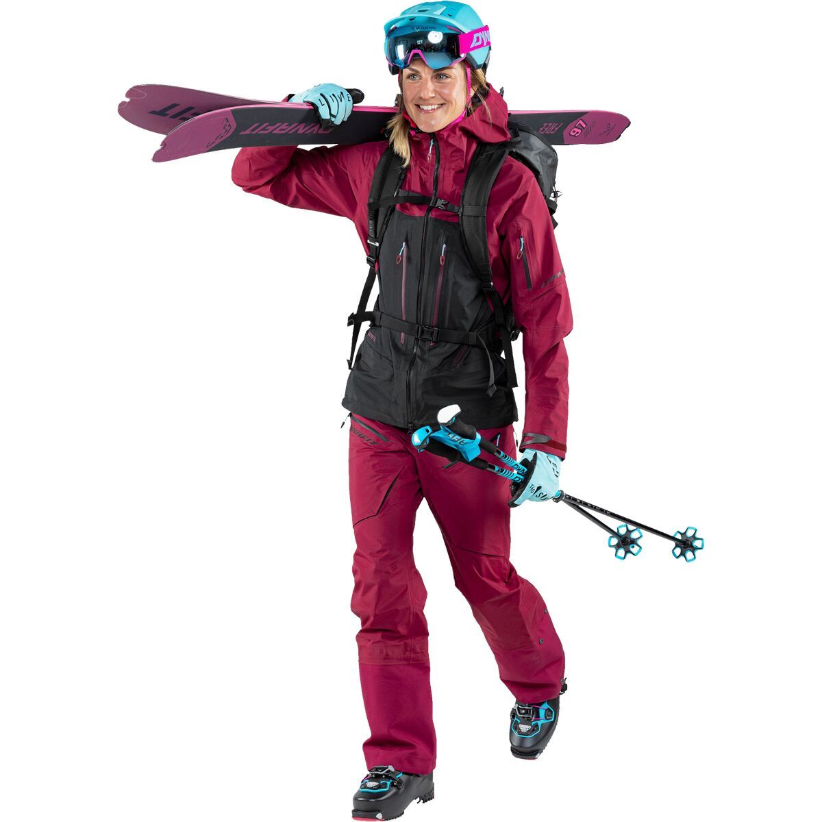 Dynafit Free GTX Pant - Women's Beet Red/0910, XS