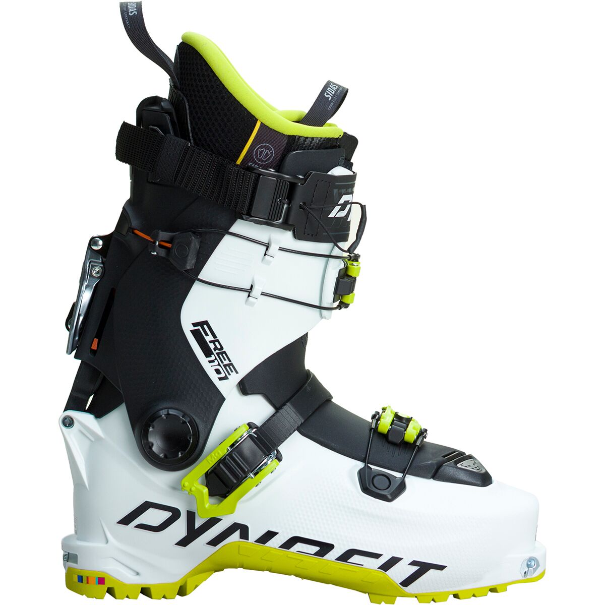 Image of Dynafit Hoji Free 110 Alpine Touring Ski Boot - 2023 White/Lime Punch, 25.0