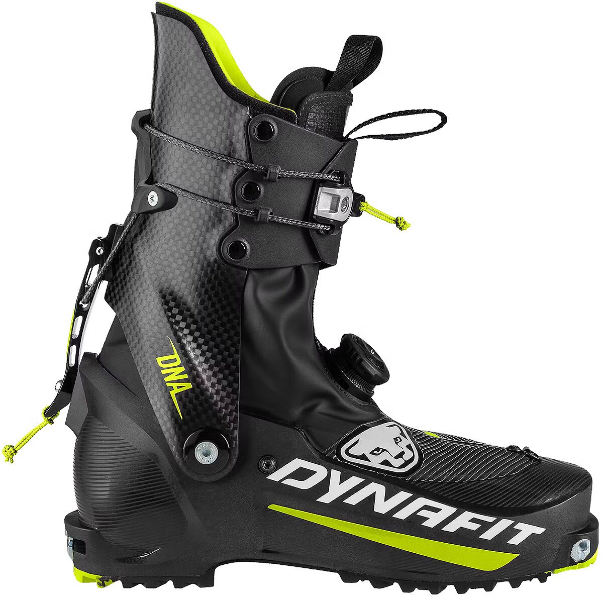 Image of Dynafit DNA Alpine Touring Boot Black/Neon Yellow, 26.5
