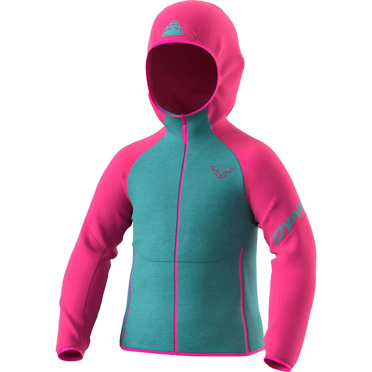 Dynafit Youngstar Polartec Hooded Jacket - Kids' Flamingo/8061, 12