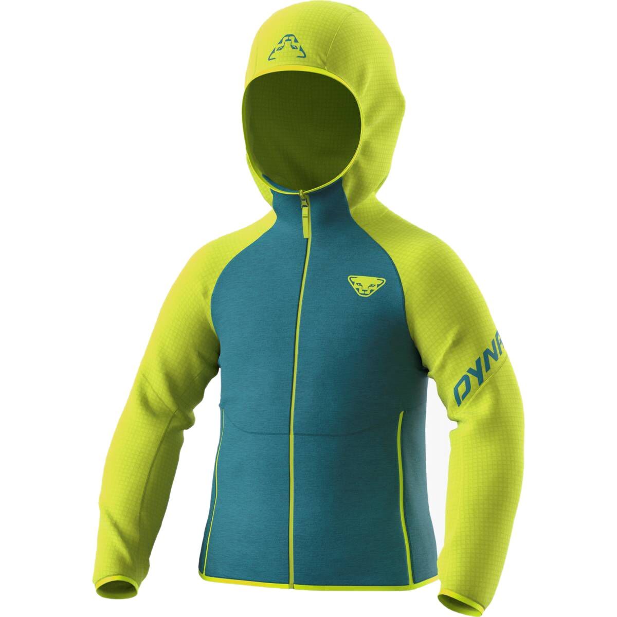 Dynafit Youngstar Polartec Hooded Jacket - Kids' Lime Punch/8160, 12
