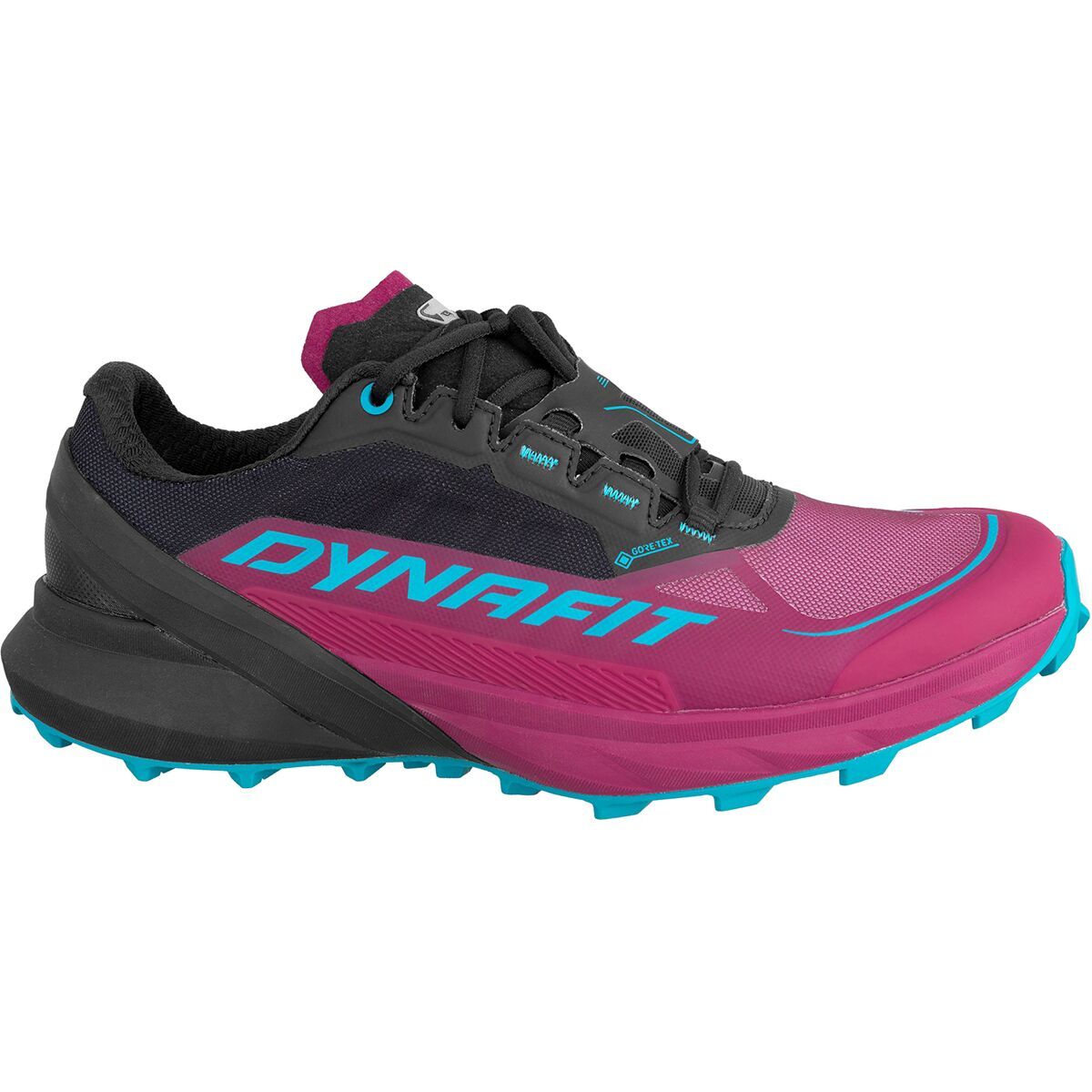 Image of Dynafit Ultra 50 GTX Trail Running Shoe - Women's Black Out/Beet Red, 6.0