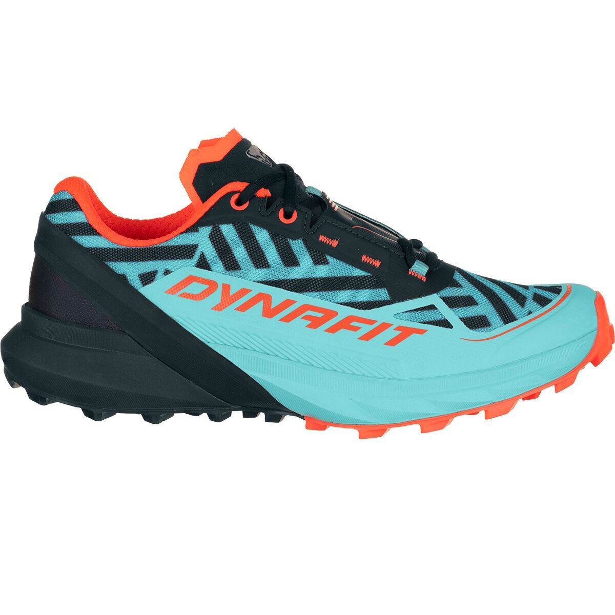 Image of Dynafit Ultra 50 Graphic Trail Running Shoe - Women's Blueberry/Fluo Coral, 6.0