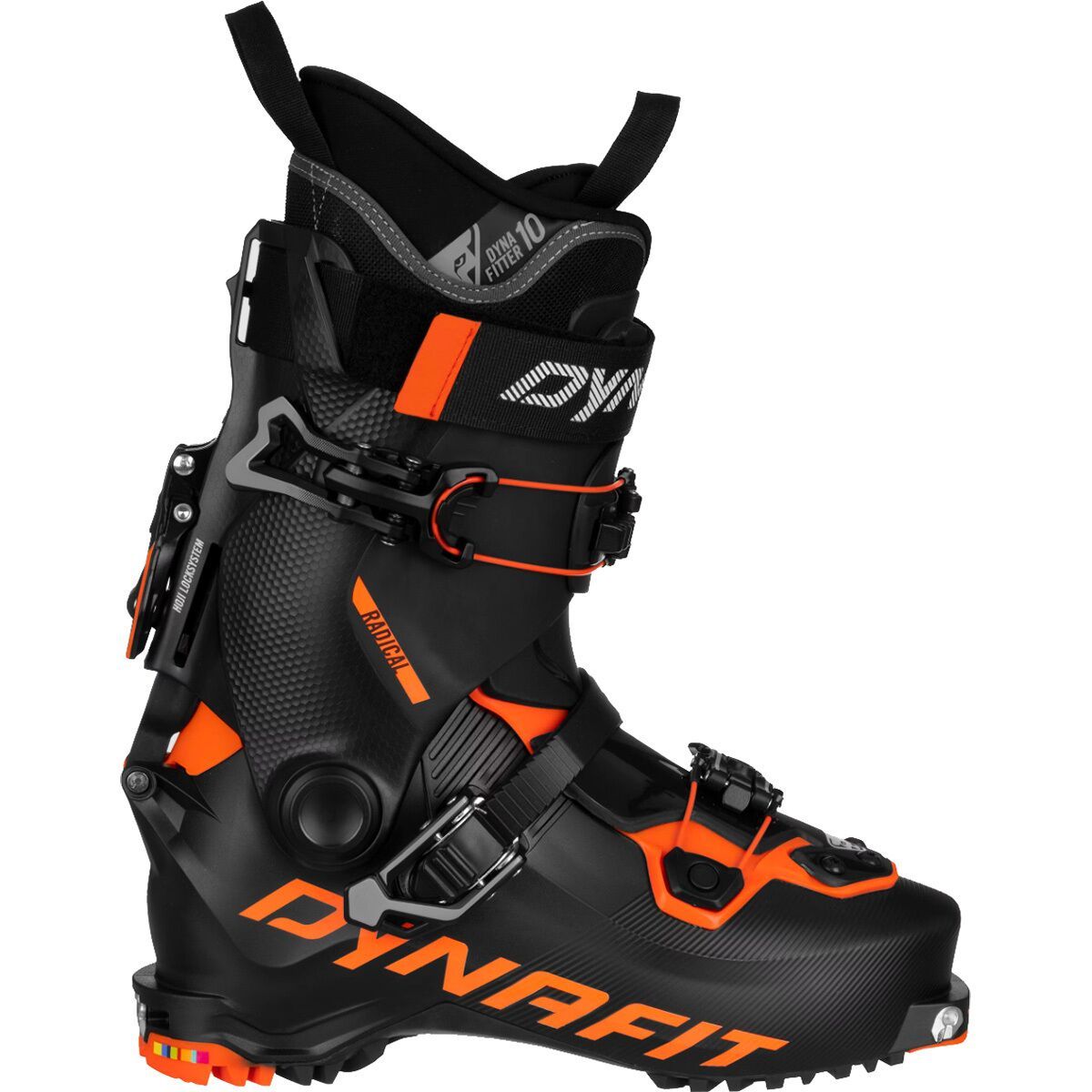 Image of Dynafit Radical Alpine Touring Boot - 2026 Black/Fluo Orange, 28.5