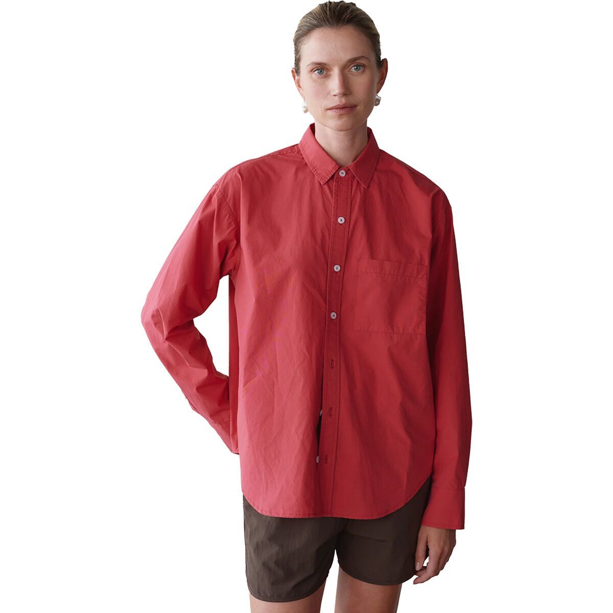 Image of Donni The Pop Shirt - Women's Raspberry, M