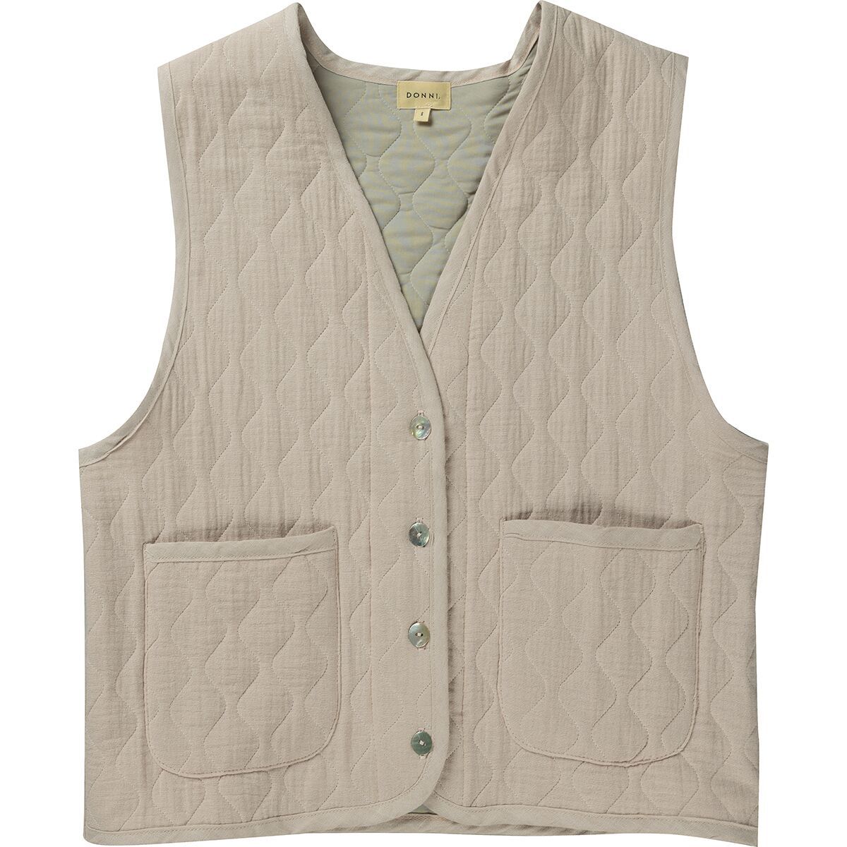 Image of Donni The Quilted Vest - Women's Ballerina, L