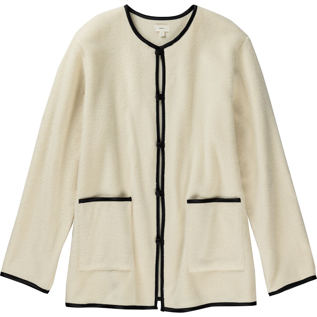 Image of Donni The Polar Fleece Jacket - Women's Creme/Jet, M