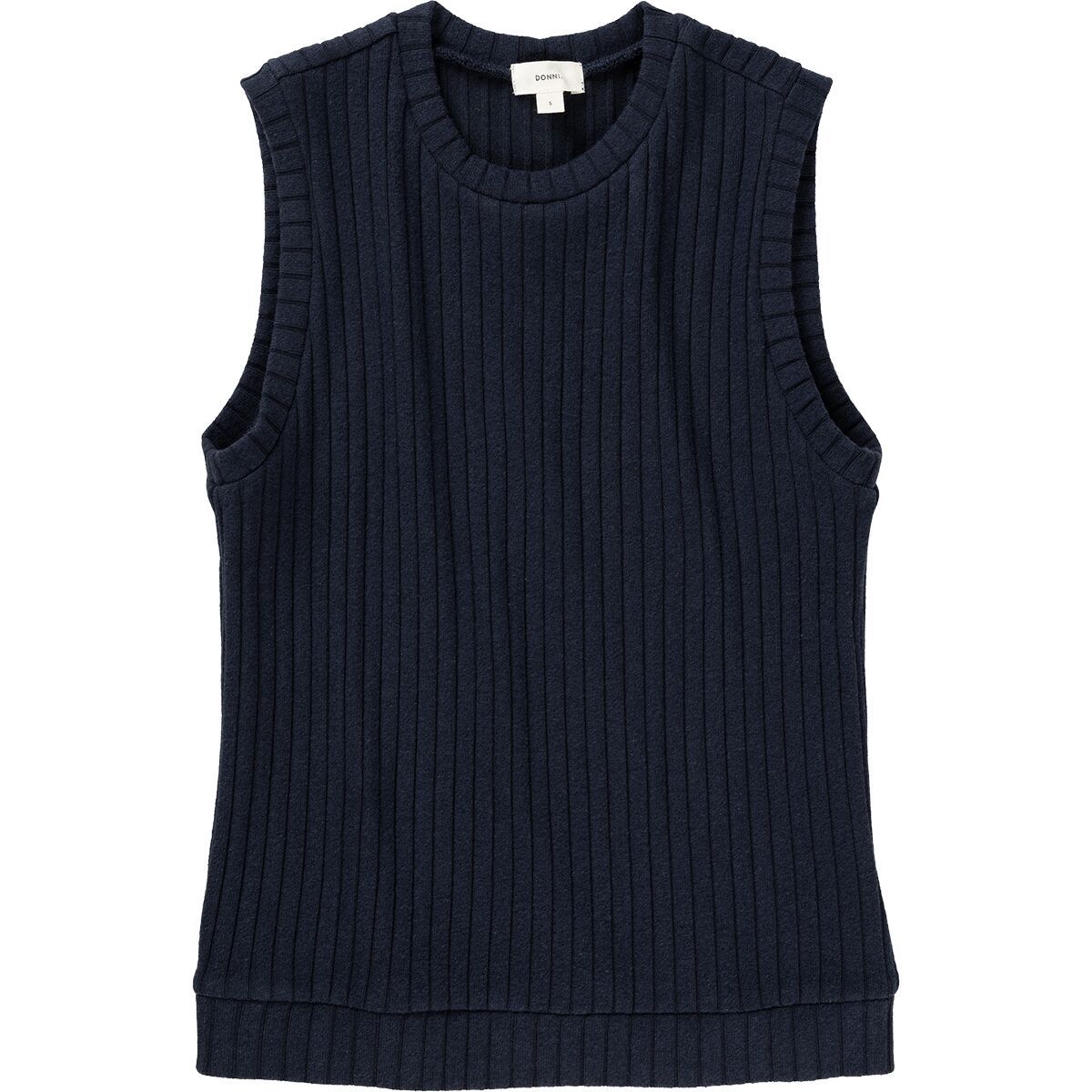 Image of Donni The Sweater Rib Shell Vest - Women's Navy, M