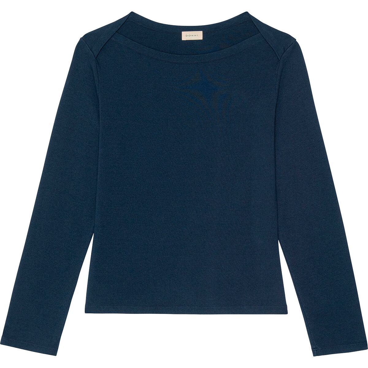 Image of Donni The Baby Rib Envelope Top - Women's Navy, S