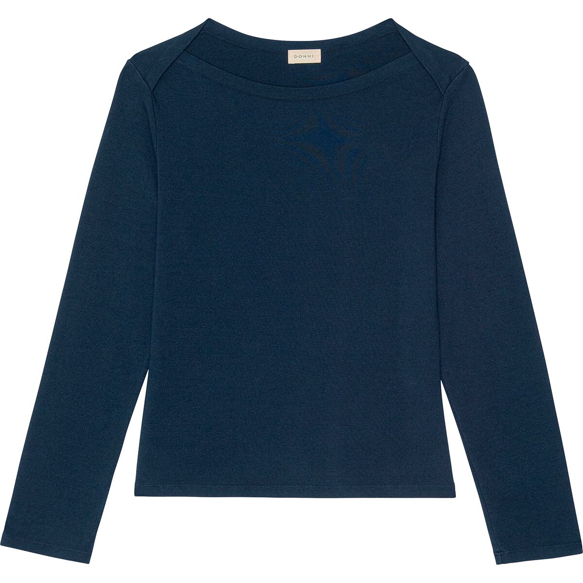 Image of Donni The Baby Rib Envelope Top - Women's Navy, L