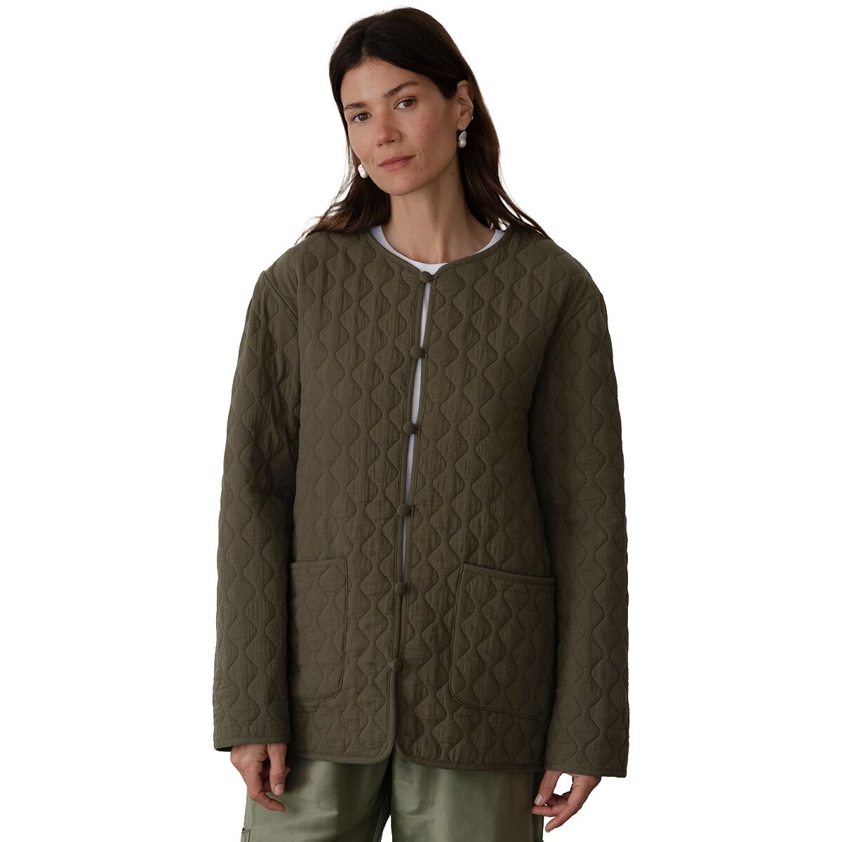 Image of Donni The Quilted Loop Jacket - Women's Ore, XS